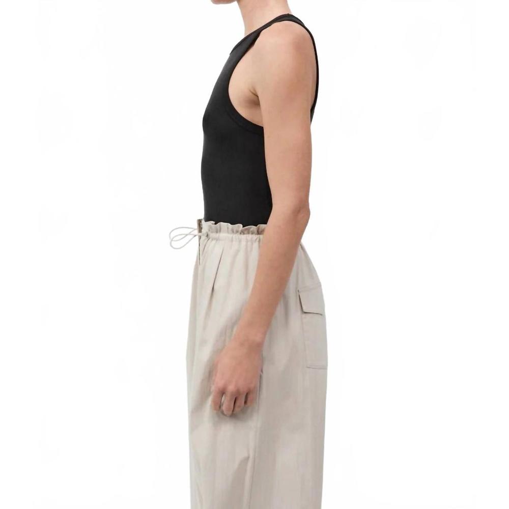 NEW ST. AGNI jersey tank top in black - Picture 2 of 6